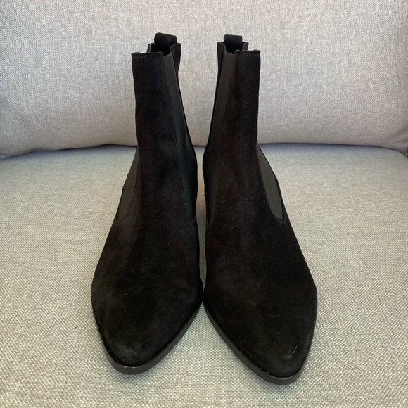 H&M faux suede booties. Size 8.5 - Picture 2 of 8